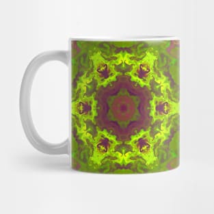 Psychedelic Hippie Green Purple and Orange Mug